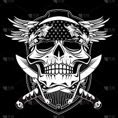 动物手,人造翅膀,剑,头骨,玫瑰,纺织品,壁纸,数码图形,画画