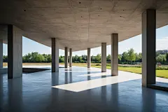 多层建筑工业建筑模型空间摄影图
