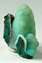 Chrysocolla covered with drusy Quartz / Ray Mine, Pinal County, Arizona