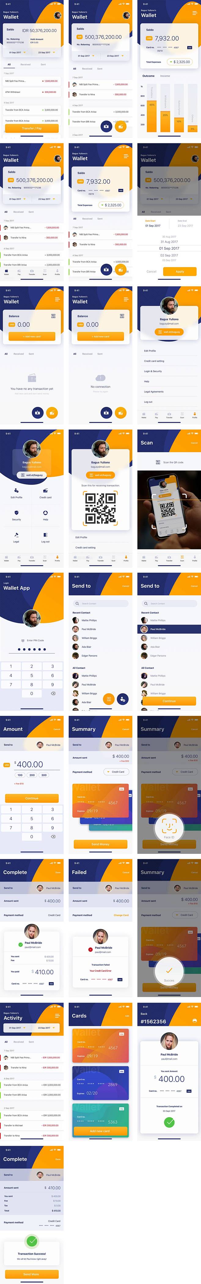 Finansi 金融app ui模板sk...