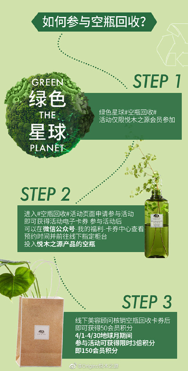 #一滴愈肌肤 一棵愈地球#  地球月——...