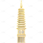 中国风建筑塔