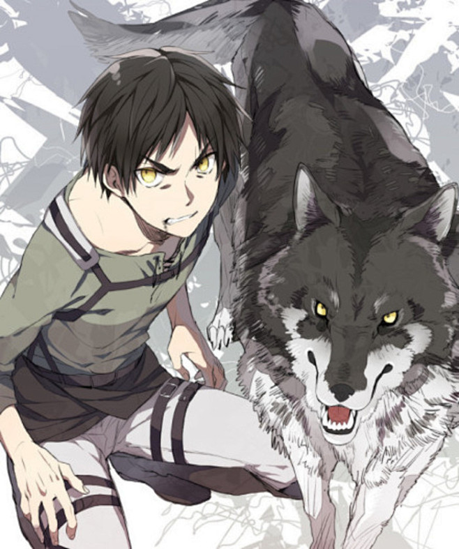插画 少年 动漫 妖孽 同人 原创 自由之翼 调查兵团 进击的巨人 艾伦
