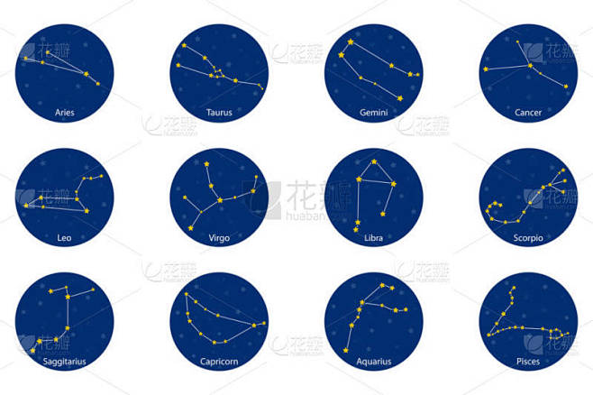 星座的星座，矢量图