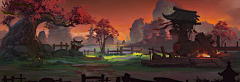 简·淡采集到古风建筑场景