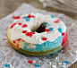 Red, White and Blue Doughnuts