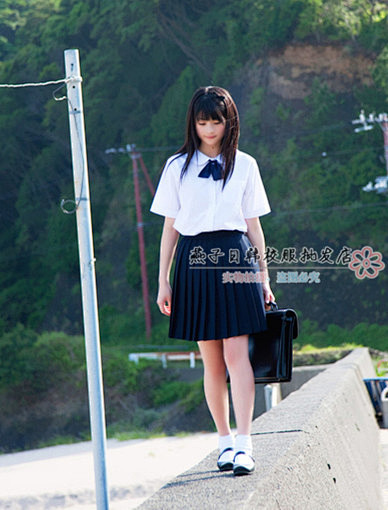 学生制服丸襟圆领幼稚园jk日本短袖校服衬...