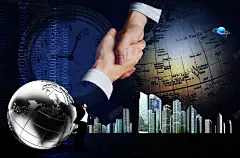 跨越区域合作商务广告背景 模板 海报 素材 繁华都市 背景 跨越区域合作商务 钟表 高楼大厦 背景 设计图片 免费下载 页面网页 平面电商 创意素材