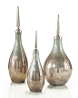 Set of Three Opalescent Glass Bottles - Other Decorative Accessories - Accessories - Accessories & Botanicals - Our Products