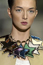 Yves St Laurent plexiglas necklace