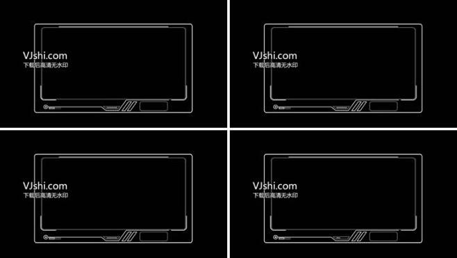 AE透明科技框视频素材V3视频素材