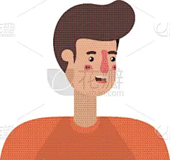 性格,头像,青年男人,分离着色,男孩,可爱的,商务,人,高雅,男人