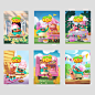 Hay Day Pop! Keyart Concepts, Studio Piñata : When Supercell created their new puzzle & farm game Hay Day Pop they asked Piñata to  sketch their Key Art images with their fantastic and lovable characters.

Client: Supercell
Supercell Team: Marcus Mest