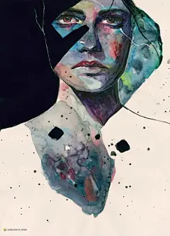 Alexandra Haynak 水彩色 时尚插画欣赏