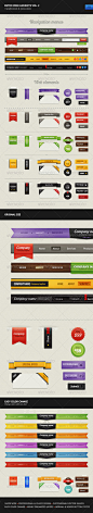 Web Elements - Retro Web Elements Vol. 2 | GraphicRiver