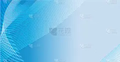 抽象背景与许多重叠的几何。蓝色系的颜色。