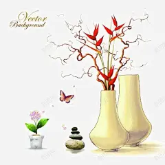 唯美插花高清素材 插花 页面网页 平面电商 创意素材 png素材
