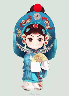 枯木cinder采集到京剧-国粹插画