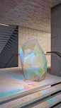 EO1: Crystal Series : The beauty of iridescent minerals and modern architecture finding each other in a non-narrative series.Through this phenomenon, minimalism witnesses the journey of light.Moving still portrait for Electric Objects.
