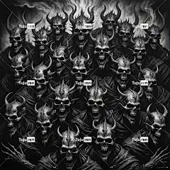 恶魔 怪物 邪恶的 恐怖 可怕的 黑暗的 万圣节