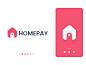 HOME + WALLET | HOMEPAY uniqe logo colourful logo brand mark logo identity brand identity homepay pay home branding mark logo mark pink colour logo pay logo homr logo vector logo abstract logo mordern logo logo graphic design design branding