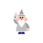 Wizard Sticker Set for Dropbox Paper : Let 12 moods of magic and mystery enchant you.