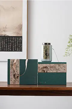 2023新款高档绿茶陶瓷茶叶包装盒空礼盒西湖明前龙井茶盒包装盒子-淘宝网