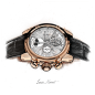 TIMEPIECES - collection : This is a serie of timepieces illustrations.I wanted to reproduce a sample of brands and watches I appreciate, such as : Panerai, Bell&Ross, Louis Moinet, Hublot, Omega, Tag Heuer.