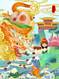 中国风端午节插画包装-古田路9号-品牌创意/版权保护平台