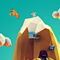 Low poly mountain : Personal proyect Low poly mountain :D