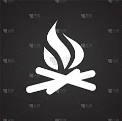 营火,插画,计算机图标,黑色背景,商务,热情,家庭,食品,烤肉架,烹调