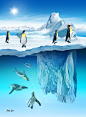 Penguins on a Iceberg by ~itzikgur on deviantART