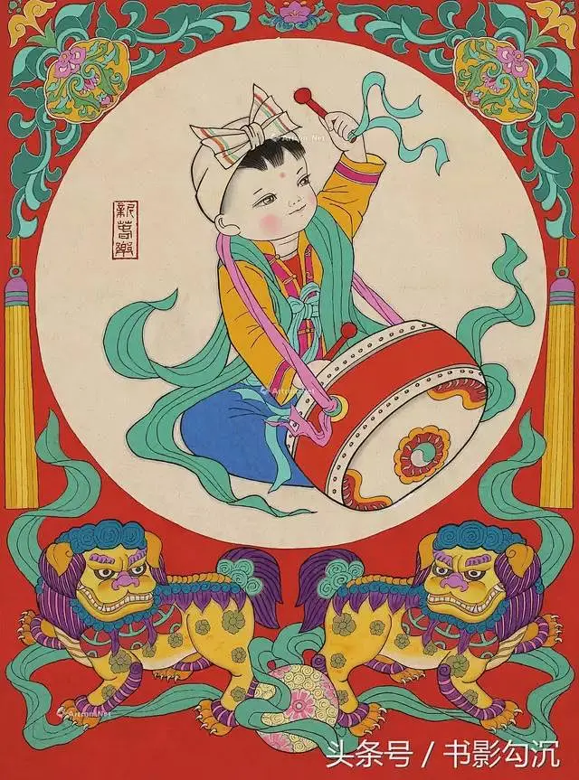 当代国画家徐鹤推荐~八十年代年画里的胖娃娃集锦-花瓣网