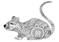 老鼠花纹  - 源文件下载【酷图网】老鼠花纹,老鼠,线描老鼠,老鼠图腾,老鼠图稿,线条老鼠,