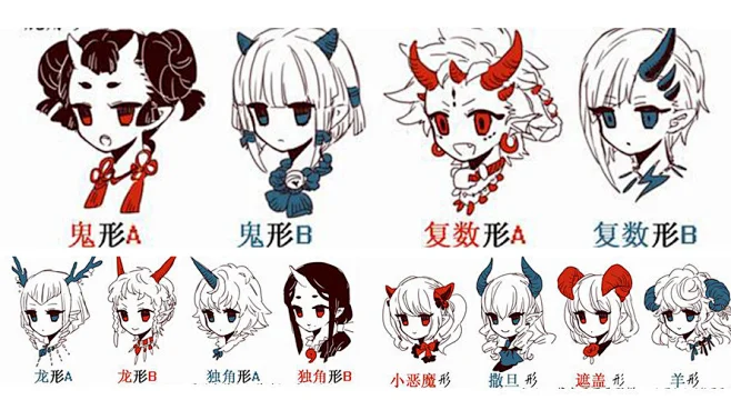 各种恶魔的角绘画解析，很有深度！-花瓣网