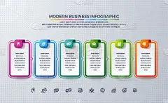 商务,数字6,信息图表,概念,策略,时间,技术,设计,选择