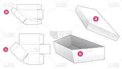 简易梯形盒盖模切模板