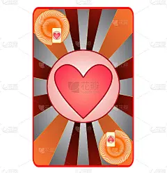 名片图标。玩扑克牌。极简主义的概念。