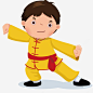学习功夫男孩矢量png免抠素材_新图网 https://ixintu.com 中国功夫 武术 武打 男孩 运动