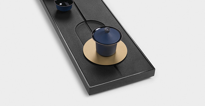 石茶盘原创设计茶道茶盘