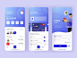 #Exploration | Mobile Banking App banking app illustration branding app minimal ux ui design