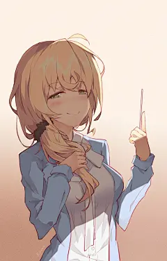 新视听英语教材（日版） 同人图 插画 壁纸 | エレン・ベーカー先生 | 半次元-第一中文COS绘画小说社区