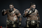 Oscar Diaz wrestler skin, Heber Alvarado : Oscar wrestler skin - this character was created from Dan Roarty's awesome Oscar model as a multiplayer variation skin.  Lit , posed and rendered in UE4 , this was the very last piece I did for Gears 4.
Art direc