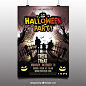 Halloween Party Posters I  Designed for Freepik : Halloween Party Posters