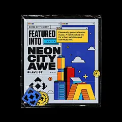 「优优灵感」早起学排版！分享一组WAVES音乐专辑封面设计，几何形状的拼接重复，细节整洁干净的无衬线字体排版，整体前卫时髦~

#灵感的诞生# #海报设计# ​​​​