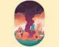 Impossible Bottles #3 : Nearly six years ago I created my first “impossible bottle” - now this is an ongoing series showing animated worlds kept in what appears to be a vessel. These new editions I devoted to the subject of men vs nature, knowledge vs bel
