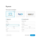 Payment options #payment #billing #checkout #shopping #form #flat #info #web #design: 