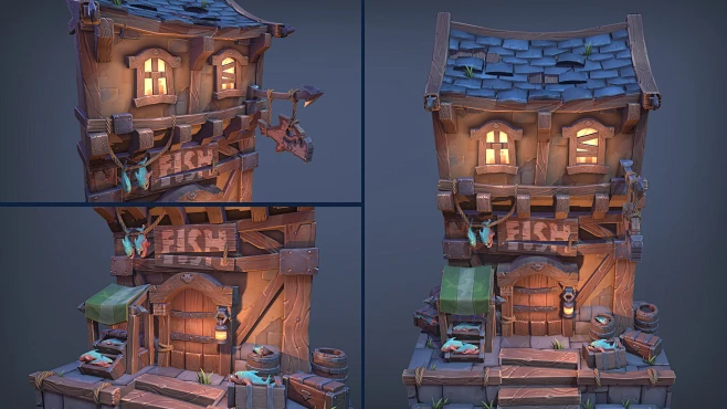 Fishmonger shop-花瓣网
