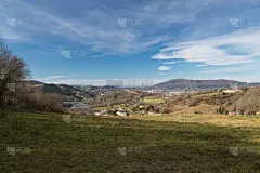 天空,冬天,山,法国,草地,地形,蓝色,云,风景,日光