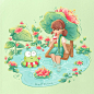 Photo by Bella ‧₊ ⋆ ﾟ₊⊹ on August 10, 2023. May be an illustration of frog and water lily.